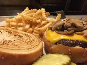 Cheese Flame with mushrooms